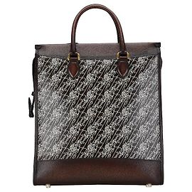 Berluti Leather Cartable Towal Marbuf Backpack in Very Good Condition Brown