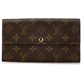 Louis Vuitton-Louis Vuitton Brown Monogram Porte Tresor International-Marron