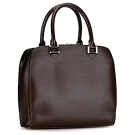 Louis Vuitton-Louis Vuitton Brown Epi Pont Neuf-Brown,Dark brown