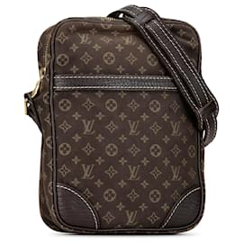 Louis Vuitton-Louis Vuitton Brown Monogram Mini Lin Danube-Brown