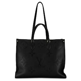 Louis Vuitton-Louis Vuitton Black Monogram Empreinte Onthego Gm-Black