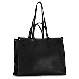 Louis Vuitton-Louis Vuitton Schwarzes Monogramm Empreinte Onthego Gm-Schwarz