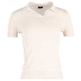 Camisa Pólo Joseph em Algodão Creme Branco Cru