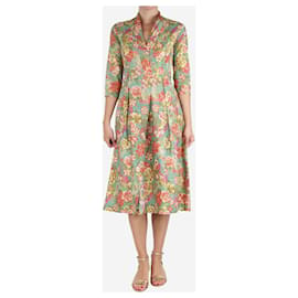 Autre Marque-Multi floral-printed belted midi dress - size UK 8-Multiple colors