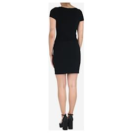 Chanel-Black short-sleeved mini pocket dress - size UK 10-Black
