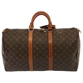 Louis Vuitton-Louis Vuitton Monogram Keepall 50 Sac Boston M41426 Auth LV 76552-Monogramme