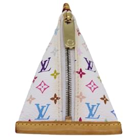 Louis Vuitton-LOUIS VUITTON Monogram Multicolor Berlingo Coin Purse White M58028 auth 76905-White