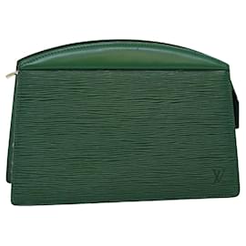 Louis Vuitton-LOUIS VUITTON Epi Trousse Crete Pouch Green M48404 LV Auth 76316-Green