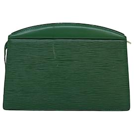 Louis Vuitton-LOUIS VUITTON Epi Trousse Crete Pouch Green M48404 LV Auth 76316-Green