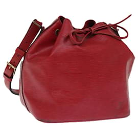 Louis Vuitton-LOUIS VUITTON Epi Petit Noe Schultertasche Rot M44107 LV Auth 76343-Rot