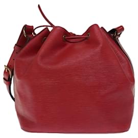 Louis Vuitton-LOUIS VUITTON Epi Petit Noe Schultertasche Rot M44107 LV Auth 76343-Rot