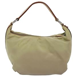 Prada-PRADA Shoulder Bag Nylon Beige Auth 77348-Beige