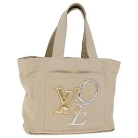 Louis Vuitton-LOUIS VUITTON Thats Love PM Handtasche Canvas Beige M95468 LV Auth 77275-Beige