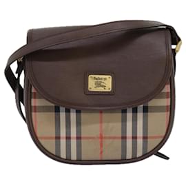 Autre Marque-Burberrys Nova Check Shoulder Bag Canvas Beige Auth yk12759-Beige