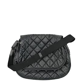 Chanel-Chanel Nylon Quilted Coco Cocoon Messenger Bag-Black