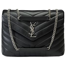 Yves Saint Laurent-Sac YVES SAINT LAURENT en Cuir Noir - 101984-Noir