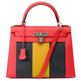 Hermès Borsa Hermes Kelly 28 in Pelle Multicolor - 101992 Multicolore