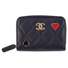 Chanel-Leather wallet-Blue