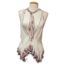 Top Isabel Marant de seda estampado multicolor Multicolor