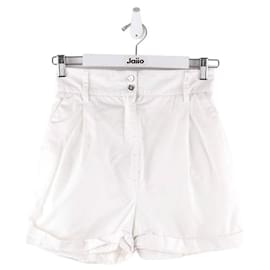 Dolce & Gabbana-Cotton mini shorts-White