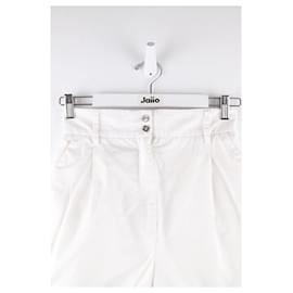 Dolce & Gabbana-Cotton mini shorts-White