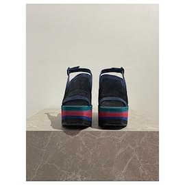 Hermès-HERMES  Sandals T.eu 37.5 Suede-Black