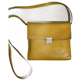 Hermès-HERMES  Handbags T.  leather-Yellow