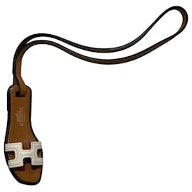 LANVIN Taschenanhänger T. Leder Kamel