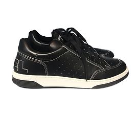 Baskets CHANEL T.EU 45 Cuir Noir