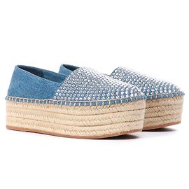 MIU MIU Espadrilles T.UE 37.5 Jeans Bleu