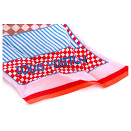 Louis Vuitton-LOUIS VUITTON  Scarves T.  silk-Red