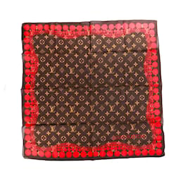 Louis Vuitton-LOUIS VUITTON  Scarves T.  cotton-Brown