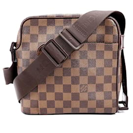 Louis Vuitton-Louis Vuitton Damier Ebene Olav Crossbody Bag PM N41442-Brown