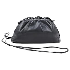 Bottega Veneta-Bottega Veneta Mini The Pouch Leather Shoulder bag in Black-Black