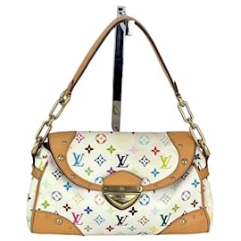 Louis Vuitton-Louis Vuitton Beverly MM Monogram Multicolor Shoulder Bag-White