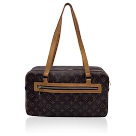 Louis Vuitton-Cite GM Schultertasche aus Canvas im Vintage-Monogramm-Design, M51181-Braun