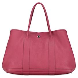 Hermès-Hermes Negonda Garden Party PM  Leather Handbag in Excellent condition-Pink