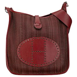 Hermès-Hermes Toile Evelyne GM  Canvas Shoulder Bag in Good condition-Other