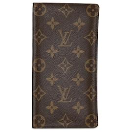 Louis Vuitton-Louis Vuitton Porte Cartes Credit Canvas Long Wallet M60825 in good condition-Brown