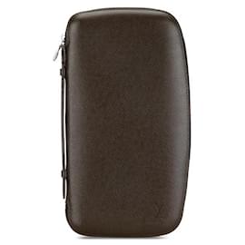Louis Vuitton-Louis Vuitton Taiga Organizer Atoll Long Wallet M30658-Brown