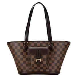 Louis Vuitton-Louis Vuitton Manosque GM Canvas Tote Bag Manosque GM in Good condition-Brown