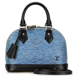 Louis Vuitton-Louis Vuitton Alma BB Leather Handbag M41437 in excellent condition-Blue