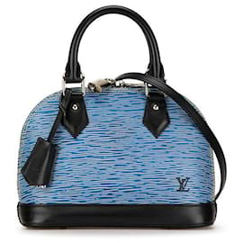 Louis Vuitton-Louis Vuitton Alma BB Leather Handbag M41437 in excellent condition-Blue