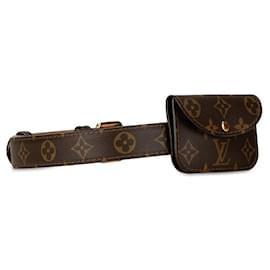 Louis Vuitton-Louis Vuitton Saint Tulle Pochette Solo Canvas Belt Bag M6948 in excellent condition-Brown