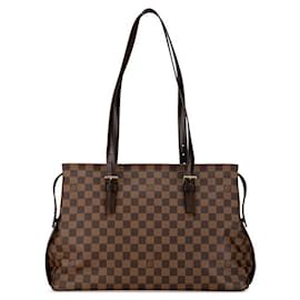 Louis Vuitton-Louis Vuitton Chelsea Tote Bag Canvas Tote Bag N51119 in good condition-Brown
