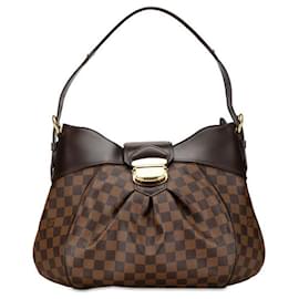 Louis Vuitton-Louis Vuitton Damier Sistina MM Shoulder Bag N41541 PVC Leather in Very Good Condition-Brown