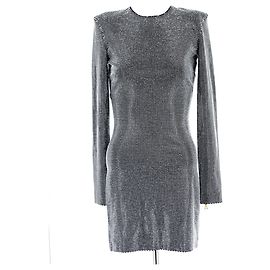 BALMAIN Vestidos T.fr 36 Cristal Plata