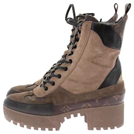 Louis Vuitton-LOUIS VUITTON  Boots T.eu 38 leather-Brown