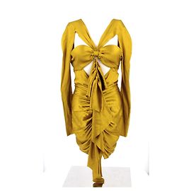 ALEXANDRE VAUTHIER Kleider T.fr 36 Silk Gelb