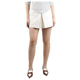 Gucci-Cream Horsebit pocket mini skirt - size UK 8-Cream